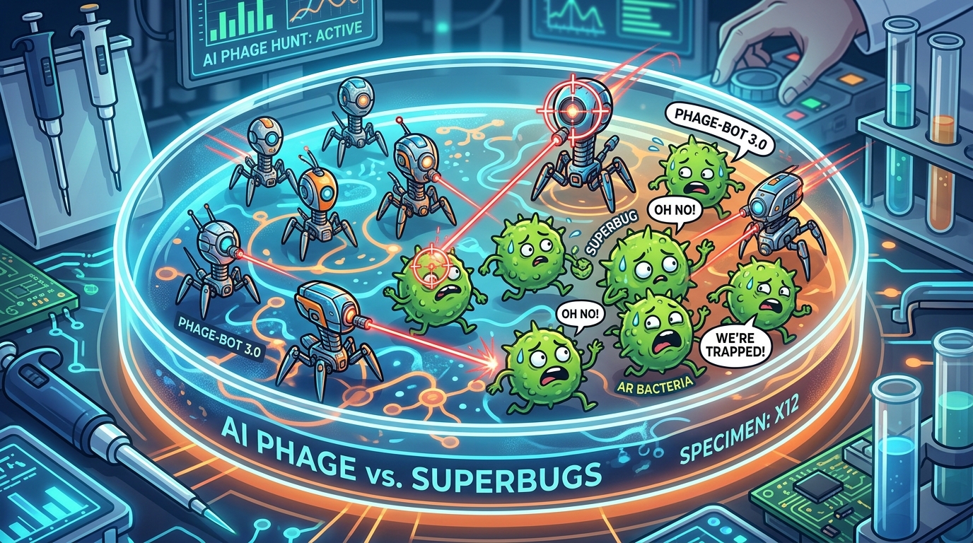 Scientists 3D-Print AI-Designed Killer Viruses to Hunt Down Superbugs