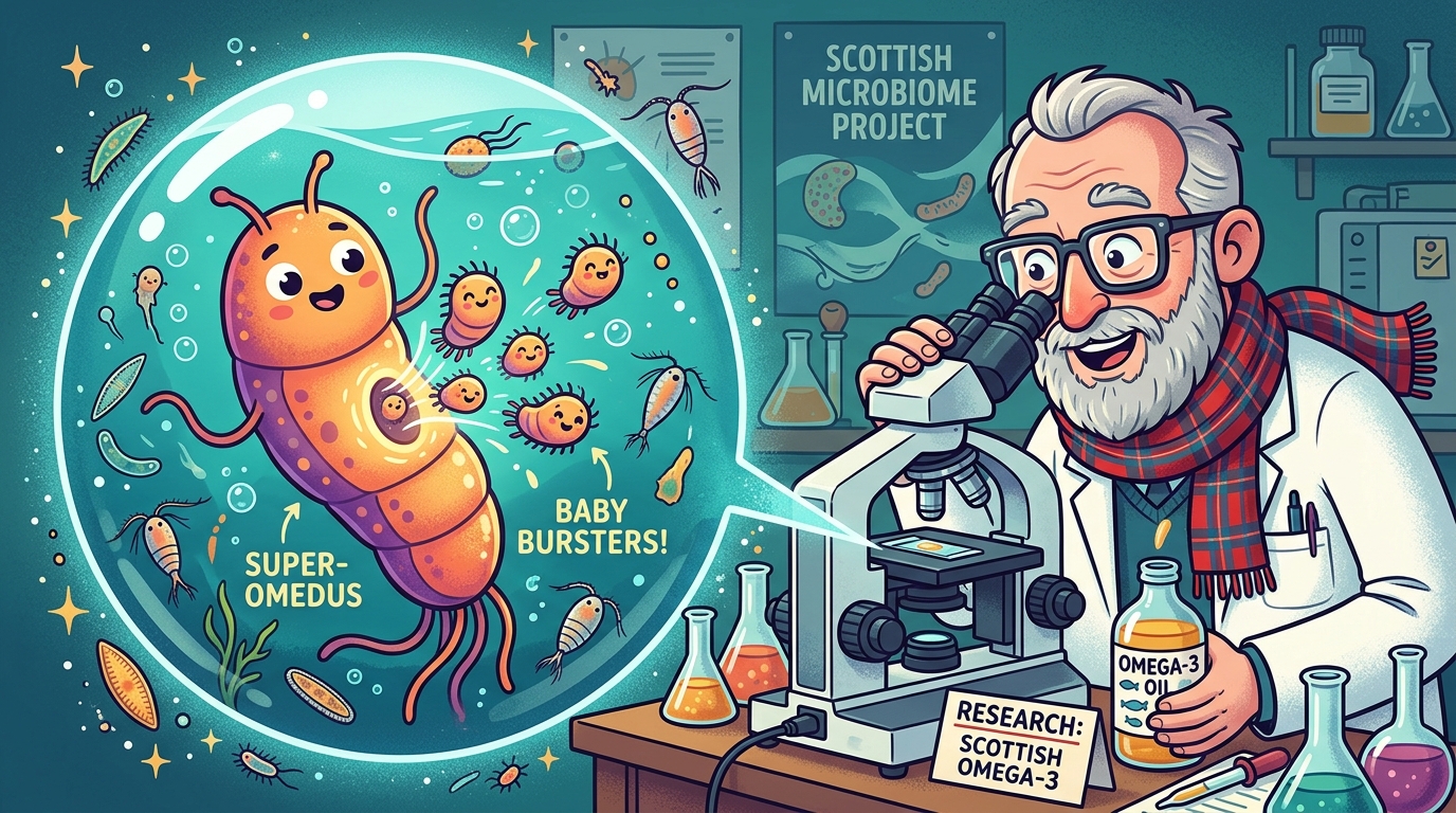 El 'rompepechos' microscópico: un microbio marino escocés se reproduce como en la película 'Alien' (y está repleto de Omega-3)