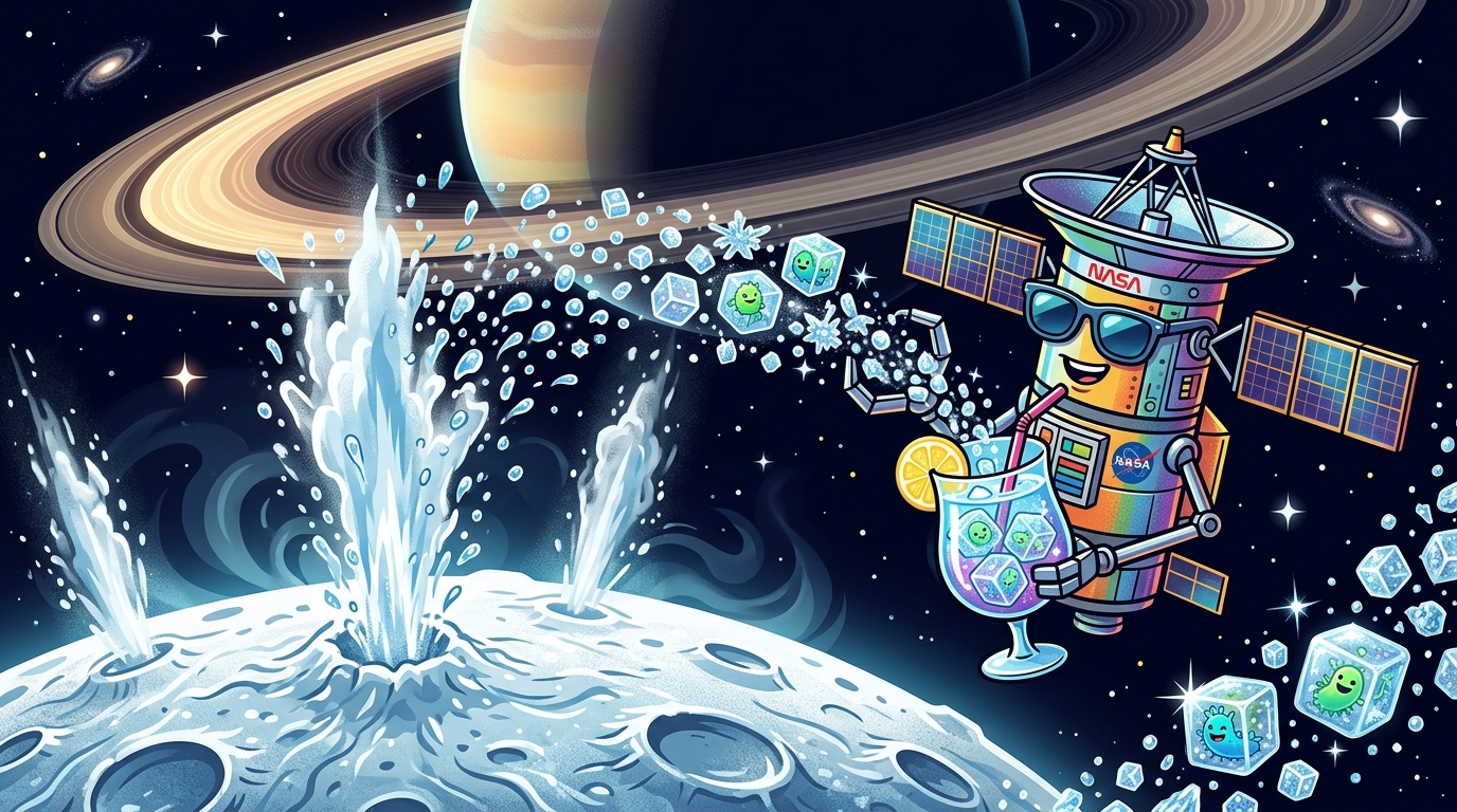 Enceladus betreibt eine kosmische Smoothie-Bar, die Alien-Leben für die NASA vorportioniert