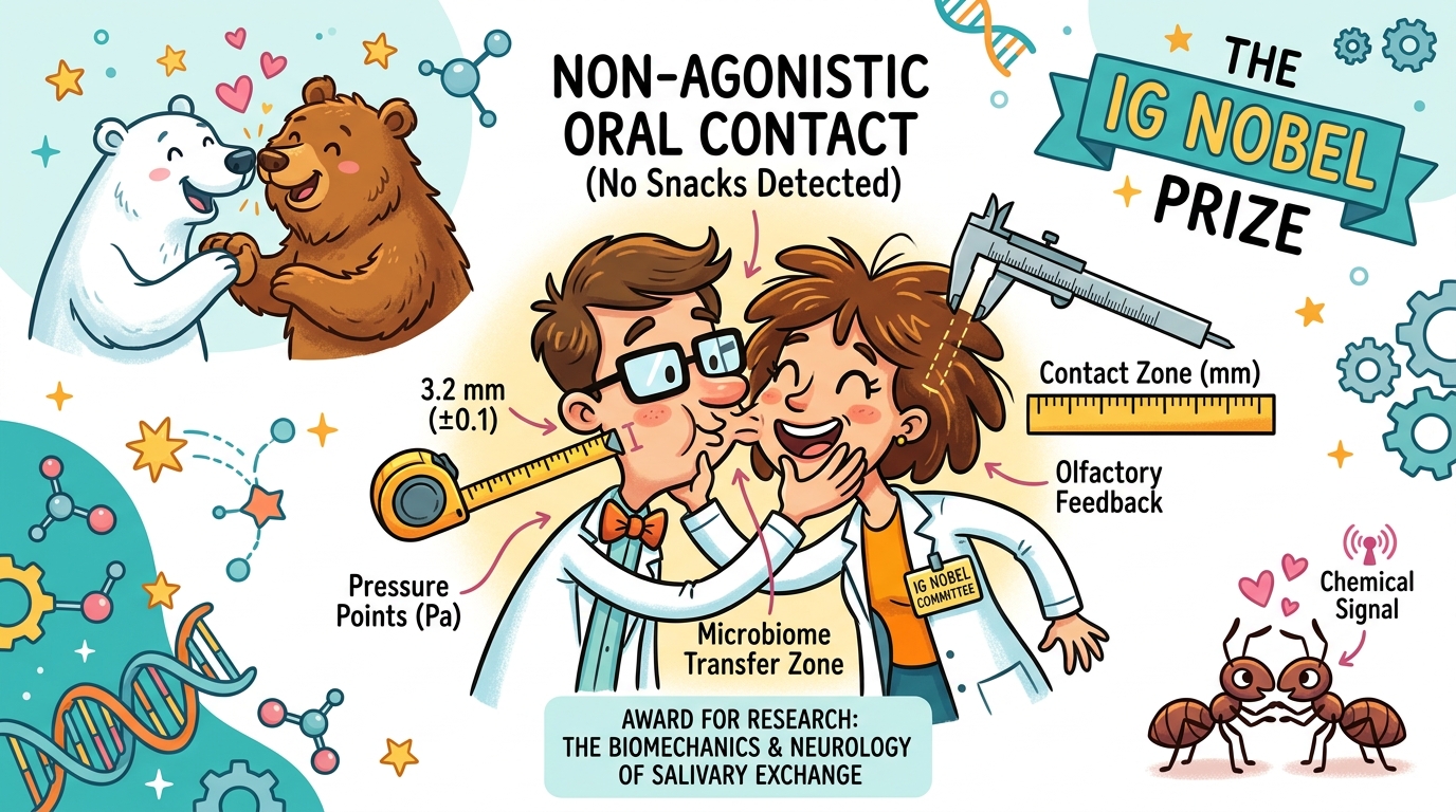 Prohibido compartir comida: ganadores del premio Ig Nobel definen científicamente el beso tras 21 millones de años
