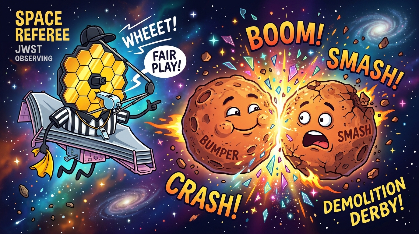 Kosmisches Autoscooter-Chaos: JWST ertappt 21 Teenager-Sonnensysteme beim Zerschmettern von Planeten zu Glas