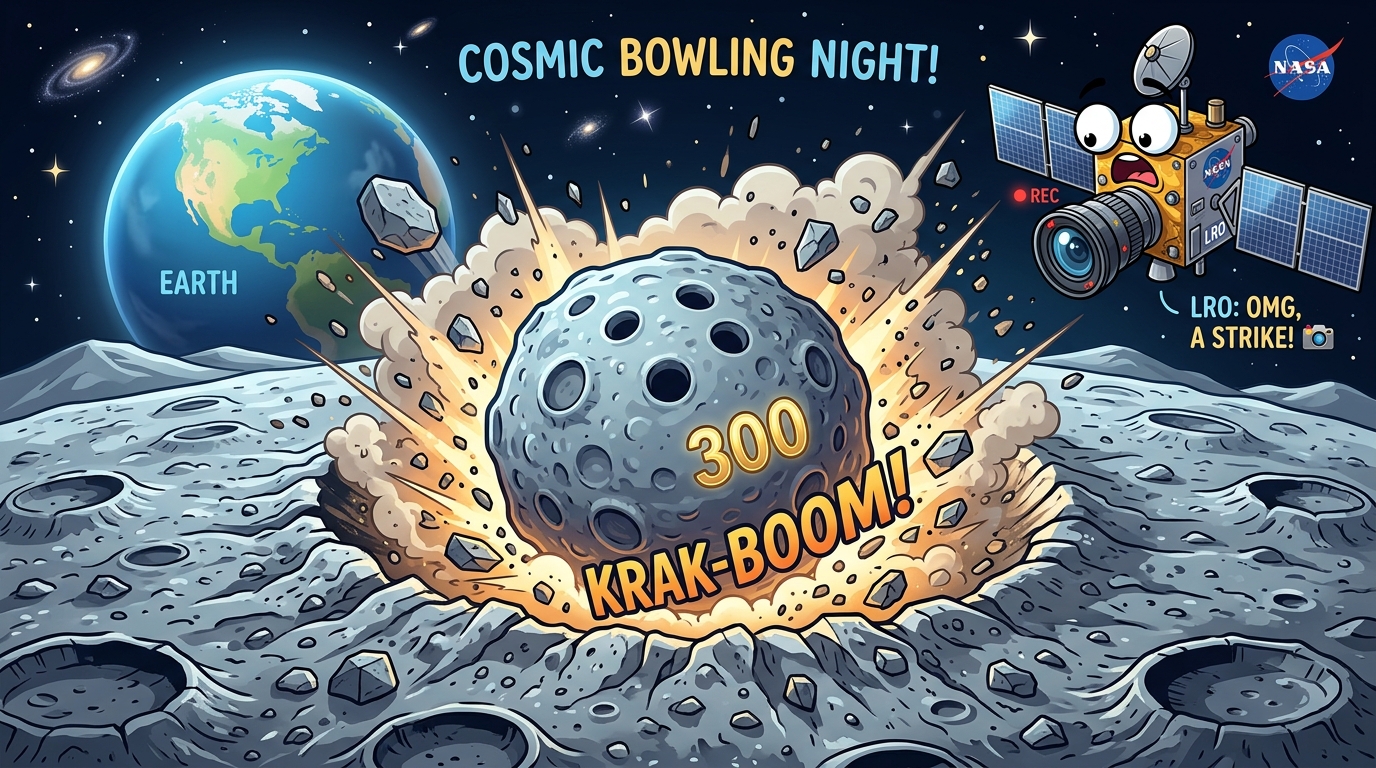 Kosmischer Volltreffer! Ein hausgroßer Asteroid schlägt den größten frischen Mondkrater seit 100 Jahren