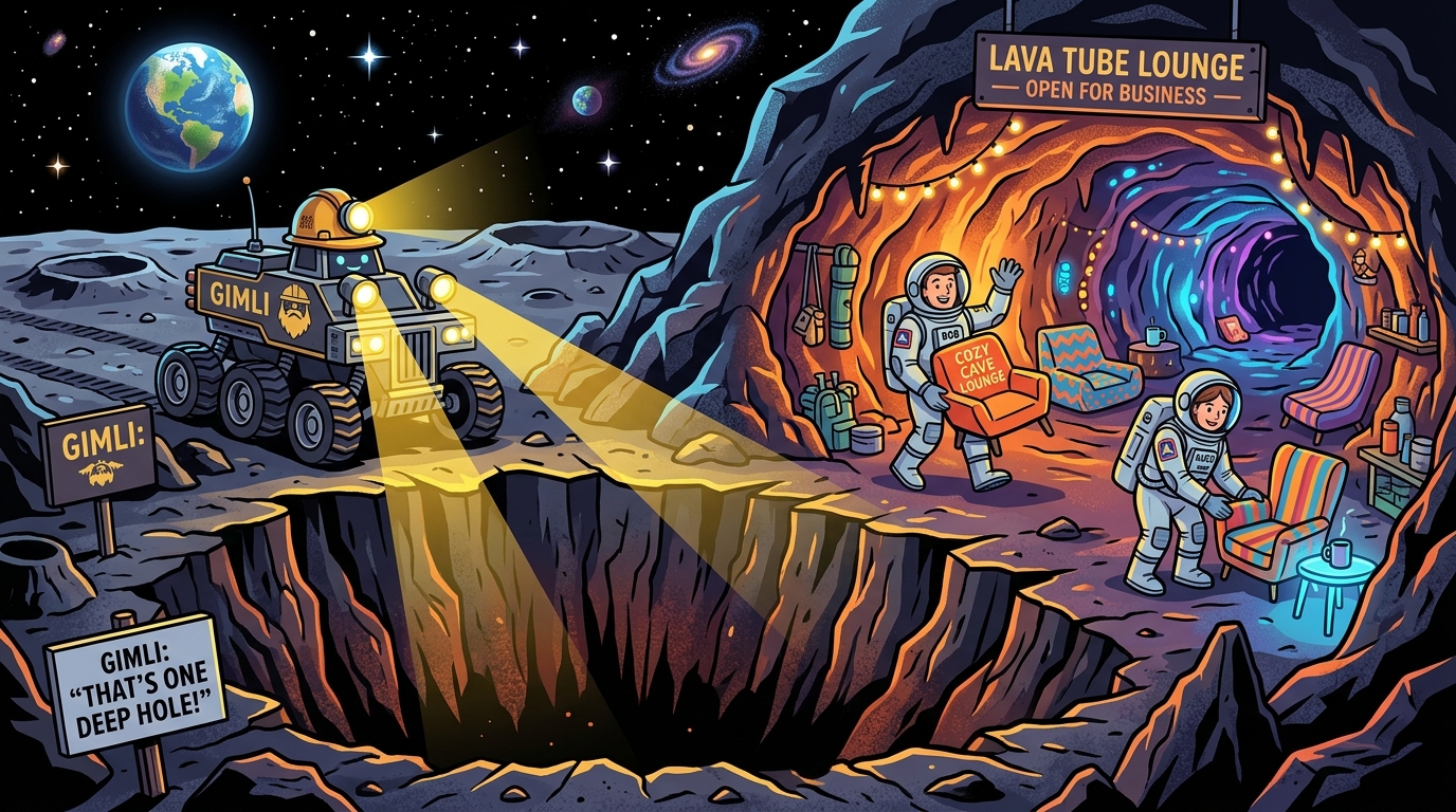 NASA schickt Zwerg GIMLI zum Mond: Höhlenforschung für luxuriöse Astronauten-Bunker