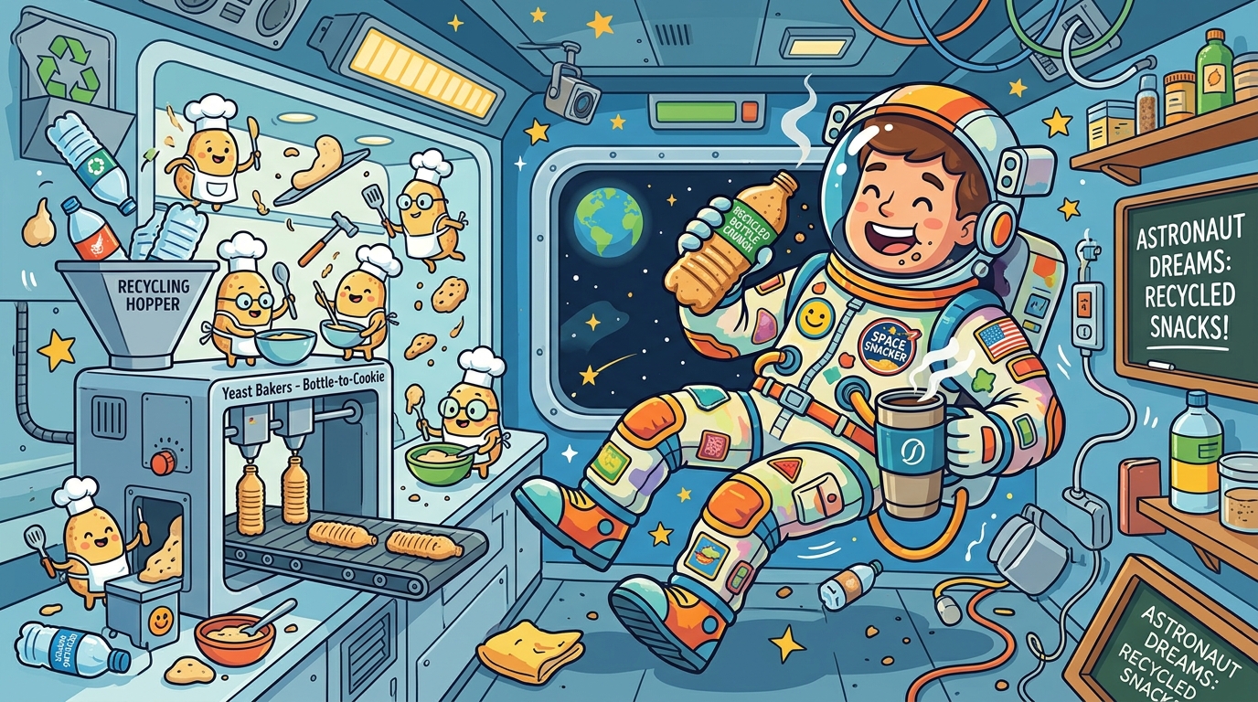 Müll zum Knabbern: NASA-Forscher verwandeln Plastikflaschen in essbare 3D-Kekse