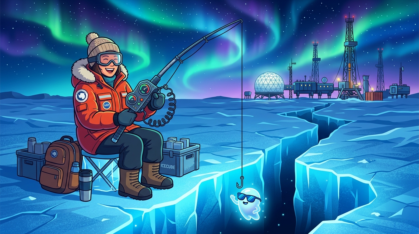 Fishing for Cosmic Ghosts at the South Pole: How a Giant Ice Cube Won the 2026 Nobel Prize in Physics