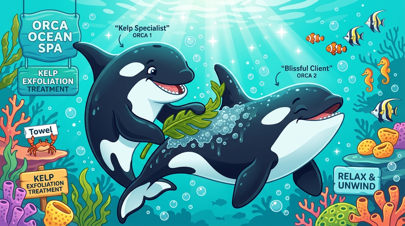 Las orcas inventan el spa submarino: descubren a ballenas asesinas fabricando esponjas de algas