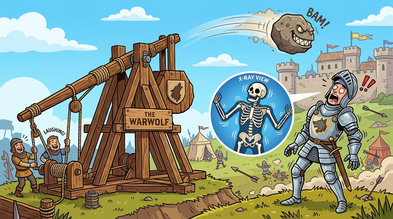 Catching a 300lb Boulder: Archaeologists Find First Verified Victim of the 'Warwolf' Trebuchet