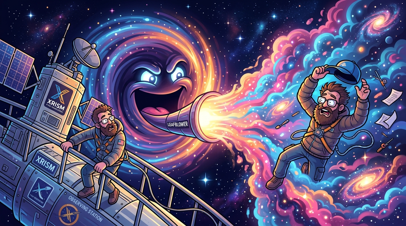 Kosmischer Laubbläser: XRISM enttarnt Schwarzes Loch mit 100-mal stärkeren Winden als gedacht