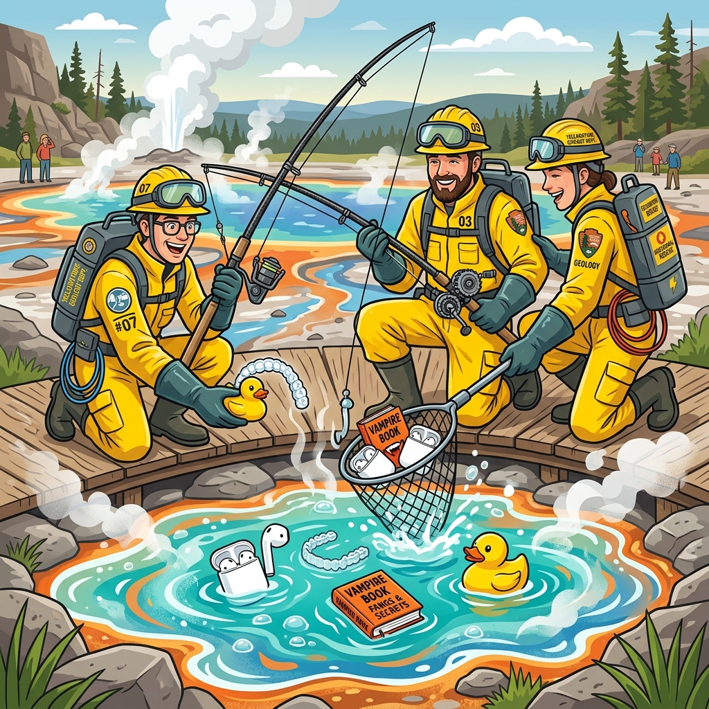 America's Hottest Lost-and-Found: Geologists Dredge 20,000 Weird Items from Yellowstone Geysers